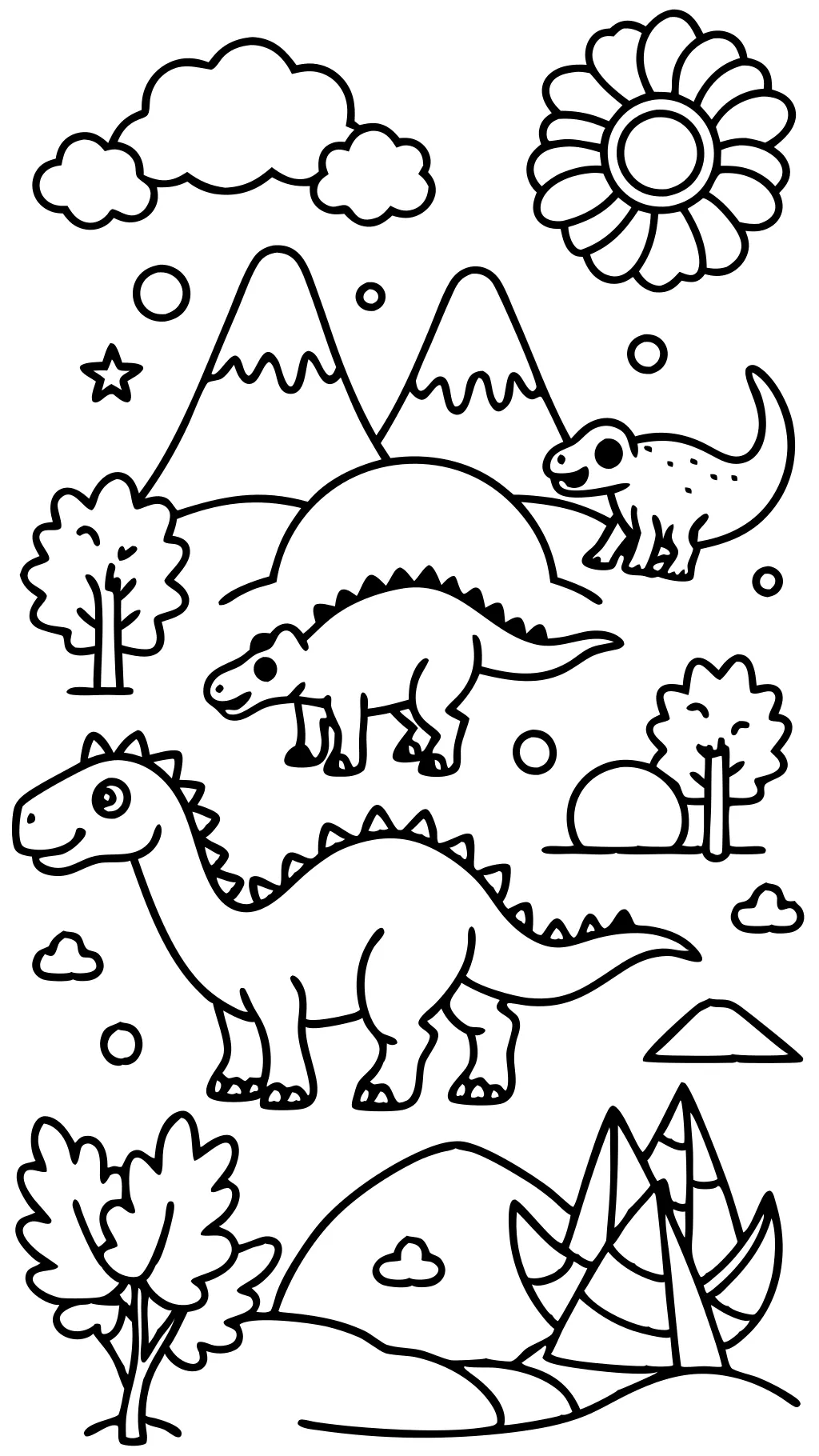 coloriages de dinosaures